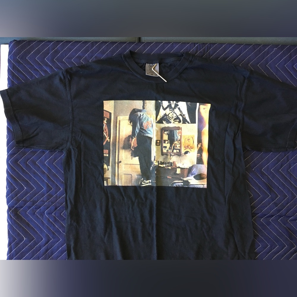Slayer rare suicide crime scene photograph “Mandatory Suicide” t-shirt